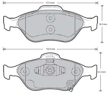 PREMIUM BRAKE PAD SET (4)