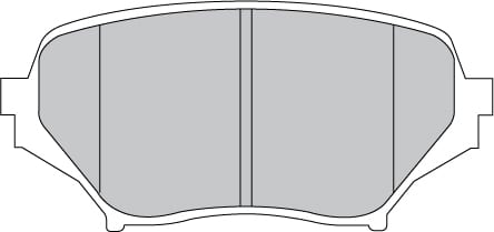 FERODO BRAKE PAD SET (4)