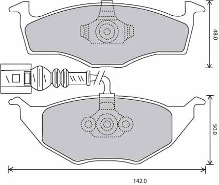 PREMIUM BRAKE PAD SET (4)