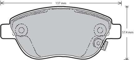 PREMIUM BRAKE PAD SET (4)