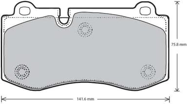 FERODO BRAKE PAD SET (4)