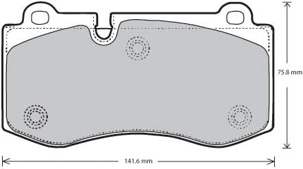 FERODO BRAKE PAD SET (4)