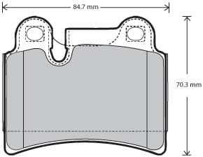 FERODO BRAKE PAD SET (4)