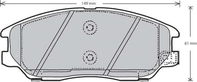 PREMIUM BRAKE PAD SET (4)