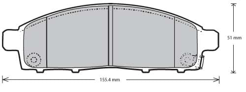 PREMIUM BRAKE PAD SET (4)
