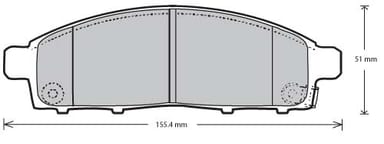 PREMIUM BRAKE PAD SET (4)