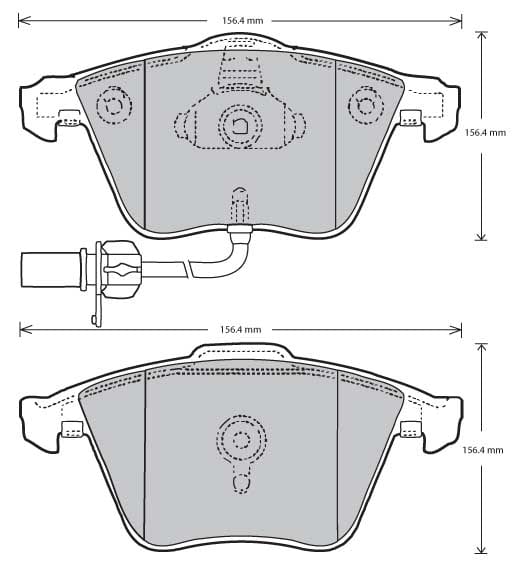 FERODO BRAKE PAD SET (4)
