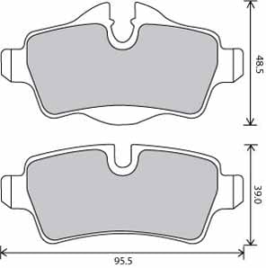 FERODO BRAKE PAD SET (4)