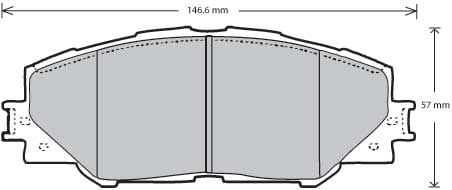 PREMIUM BRAKE PAD SET (4)