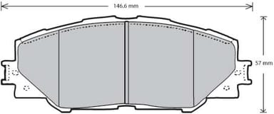 PREMIUM BRAKE PAD SET (4)