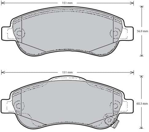 PREMIUM BRAKE PAD SET (4)