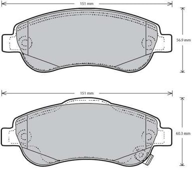 PREMIUM BRAKE PAD SET (4)