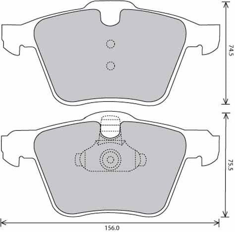 FERODO BRAKE PAD SET (4)