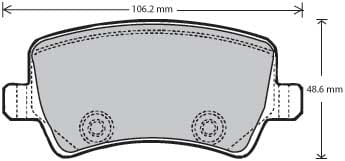 PREMIUM BRAKE PAD SET (4)