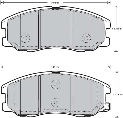 PREMIUM BRAKE PAD SET (4)