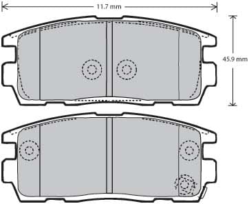 FERODO BRAKE PAD SET (4)