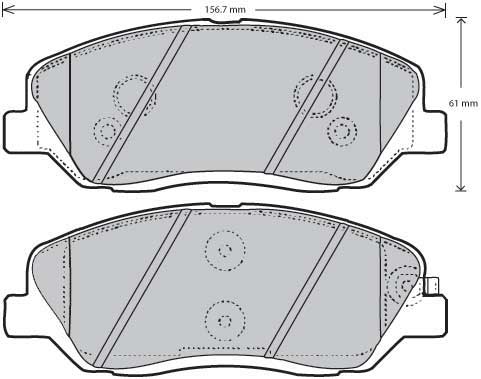 Ssangyong Korando 11-19 Korando 2.0 Diesel INC 4X4 Front - Brake Pads ...