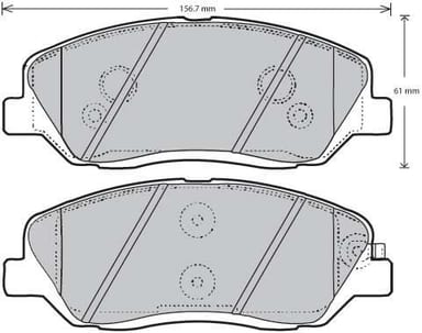 FERODO BRAKE PAD SET (4)