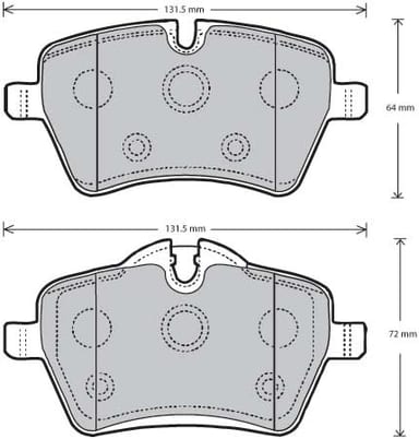 FERODO BRAKE PAD SET (4)
