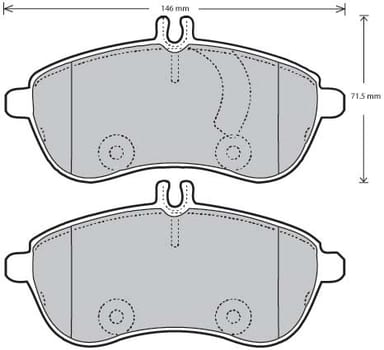 PREMIUM BRAKE PAD SET (4)