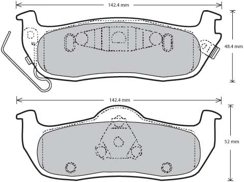 PREMIUM BRAKE PAD SET (4)