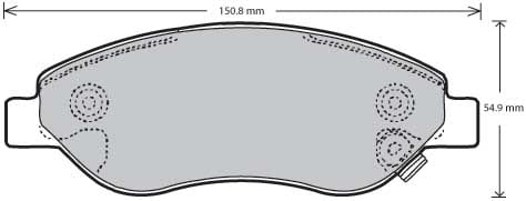 PREMIUM BRAKE PAD SET (4)