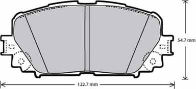 FERODO BRAKE PAD SET (4)