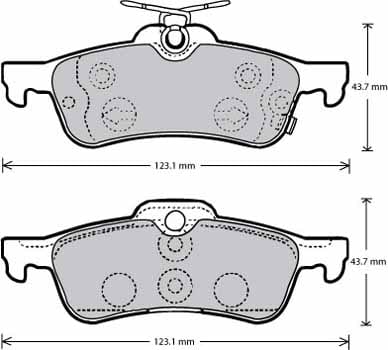 FERODO BRAKE PAD SET (4)