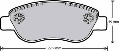 PREMIUM BRAKE PAD SET (4)