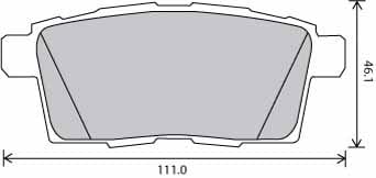 FERODO BRAKE PAD SET (4)