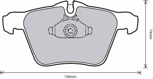 FERODO BRAKE PAD SET (4)
