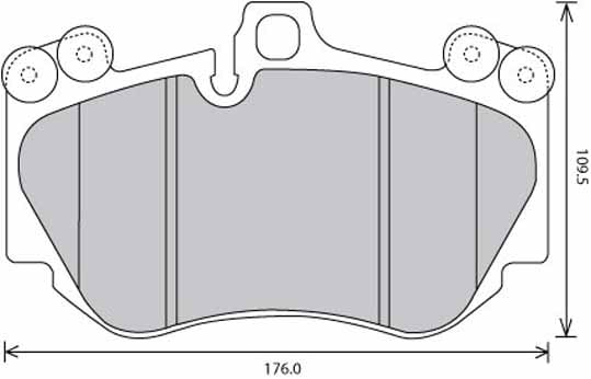 FERODO BRAKE PAD SET (4)