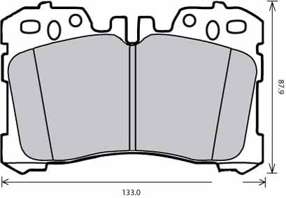 FERODO BRAKE PAD SET (4)