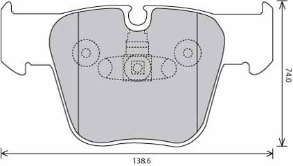 FERODO BRAKE PAD SET (4)