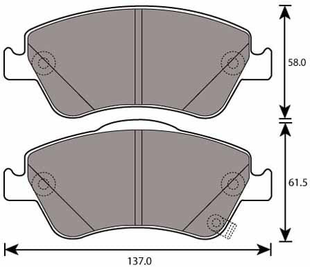 PREMIUM BRAKE PAD SET (4)