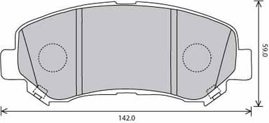 PREMIUM BRAKE PAD SET (4)
