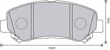 PREMIUM BRAKE PAD SET (4)