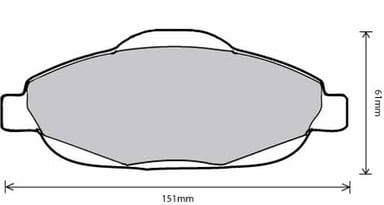 PREMIUM BRAKE PAD SET (4)