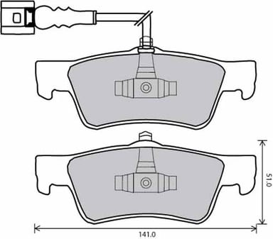 FERODO BRAKE PAD SET (4)