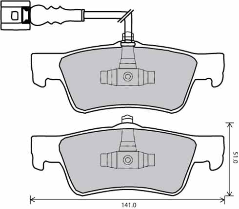 FERODO BRAKE PAD SET (4)