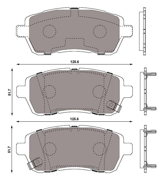 PREMIUM BRAKE PAD SET (4)