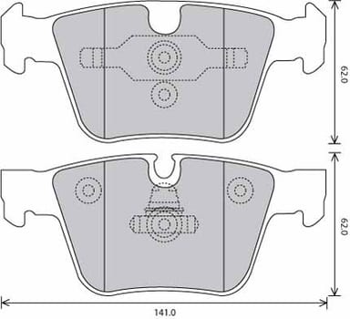 FERODO BRAKE PAD SET (4)