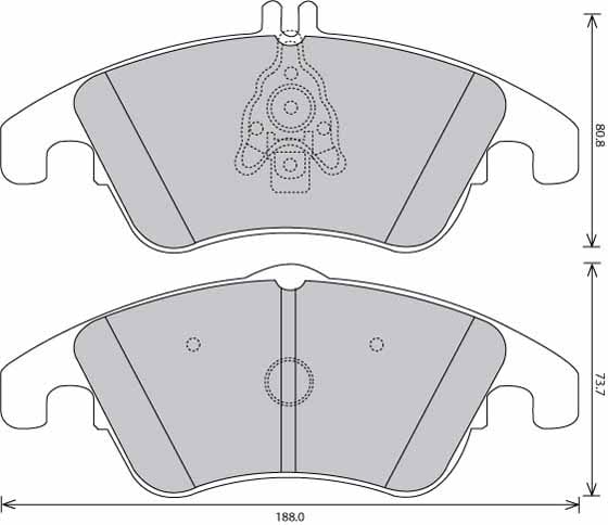 PREMIUM BRAKE PAD SET (4)