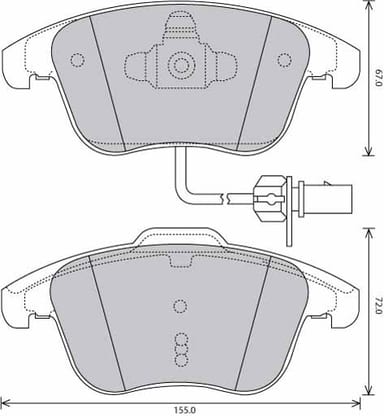 PREMIUM BRAKE PAD SET (4)