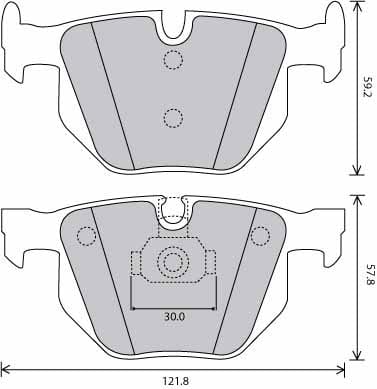 PREMIUM BRAKE PAD SET (4)