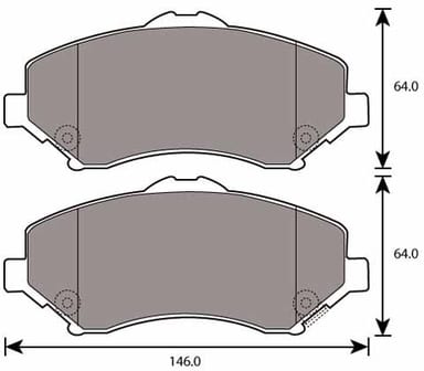 PREMIUM BRAKE PAD SET (4)