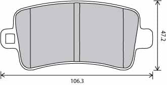 PREMIUM BRAKE PAD SET (4)
