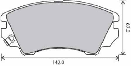 PREMIUM BRAKE PAD SET (4)