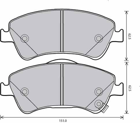 PREMIUM BRAKE PAD SET (4)