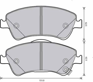PREMIUM BRAKE PAD SET (4)